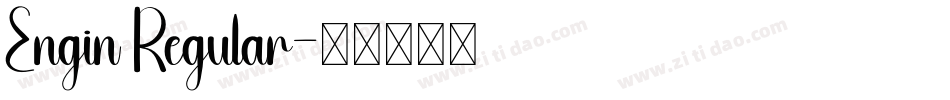 Engin Regular字体转换